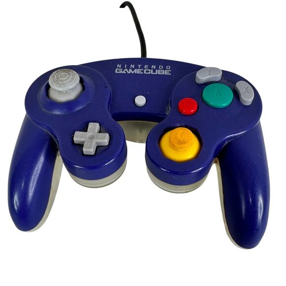 Nintendo GameCube Controller Indigo Purple / Clear DOL-003 OEM Tested - Picture 1 of 6